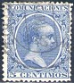 Spain - 1889 - Personajes - 5 CTS - Azul - Characters, Alfonso XII - Edifil 215 - Alfonso XII - 0